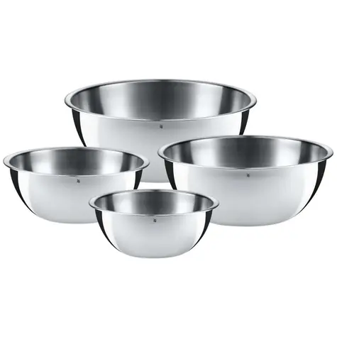 WMF Gourmet sada kuchyňských mís 4 ks / nerez ocel / Průměr mís: 16 & 18 & 22 & 24 cm