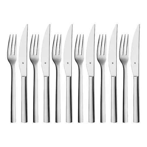 WMF Nuova Sada steakových příborů 12 ks / nerez ocel / 6x vidlička / 6x nůž