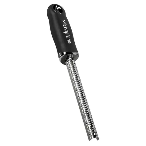 Microplane Premium Classic struhadlo na koření černá / Plocha struhadla: 12.2 x 1.3 cm / nerez ocel
