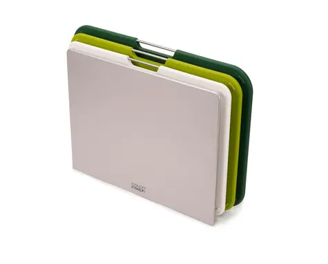 Joseph Joseph Nest Large zelená / sada 3ks prkýnek s pouzdrem / 35.5 x 26 x 6.5cm / plast