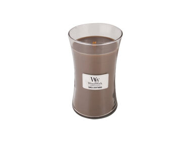 WoodWick Sand & Driftwood 609.5g - váza velká / doba hoření: až 120 h