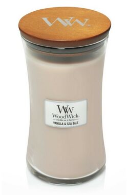 WoodWick Vanilla & Sea Salt 609.5g - váza velká / doba hoření: až 120 h