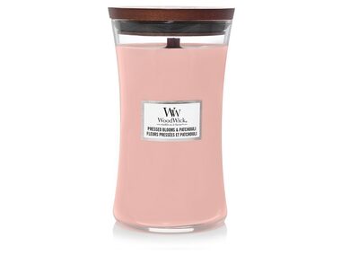 WoodWick Pressed Bloom & Patchouli 609.5g - váza velká / doba hoření: až 120 h