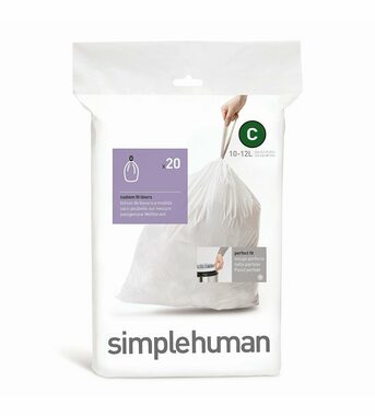 Simplehuman Sáčky do odpadkového koše 10-12 L  typ C zatahovací / 20 ks v balení
