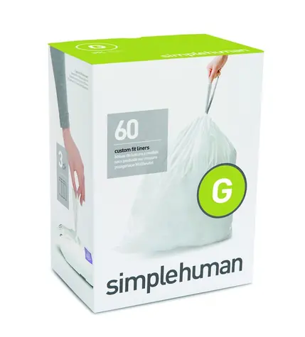 Simplehuman Sáčky do odpadkového koše 30 L  typ G zatahovací / 3 x 20 ks ( 60 sáčků )