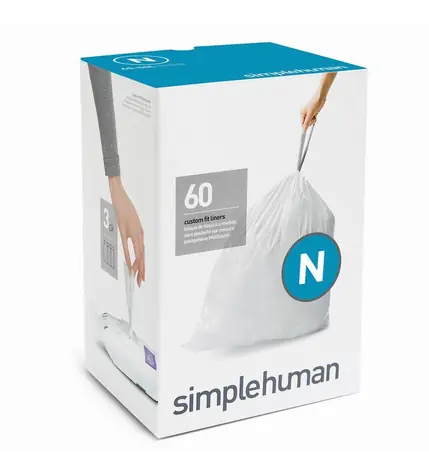 Simplehuman Sáčky do odpadkového koše 45-50 L  typ N zatahovací / 3 x 20 ks ( 60 sáčků )