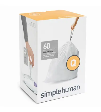 Simplehuman Sáčky do odpadkového koše 50-65 L typ Q zatahovací/ 3 x 20 ks ( 60 sáčků )