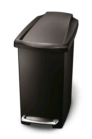 Simplehuman Pedálový odpadkový koš  – 10 l / úzký / černý plast