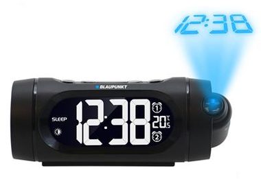 BLAUPUNKT CRP9BK černá / Rádiobudík / FM PLL / teploměr / projekční 