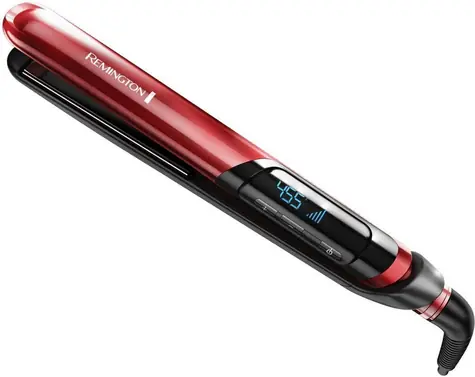 Remington S9600 Silk / žehlička na vlasy / LCD displej / 150-240 °C / červená