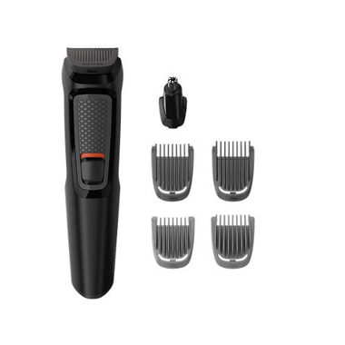 Philips Multigroom series 3000 MG3710-15 / zastřihovač 6 v 1 / 60 minut provozu / 6 nástavců / černá