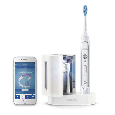 Philips Sonicare FlexCare Platinum Connected HX9192-02 / sonický zubní kartáček s aplikací / 3 režimy / 2 hlavice / bílá