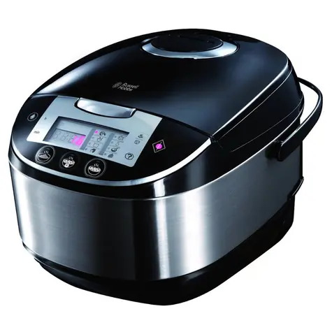 Russell Hobbs Cook@Home 21850-56 černá / Multifunkční vařič / 900 W / 5L / LED displej / 11 programů / nerez 