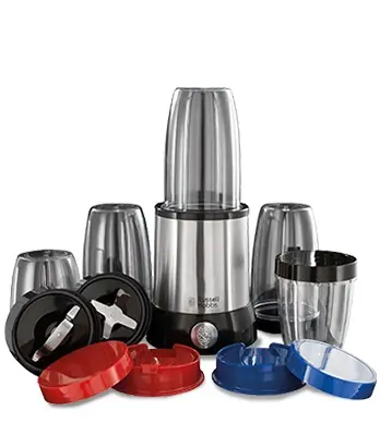 Russell Hobbs Nutri Boost 23180-56 / stolní mixér / 700 W / 3x 0.7L / 2x 0.35L / příslušenství / nerez