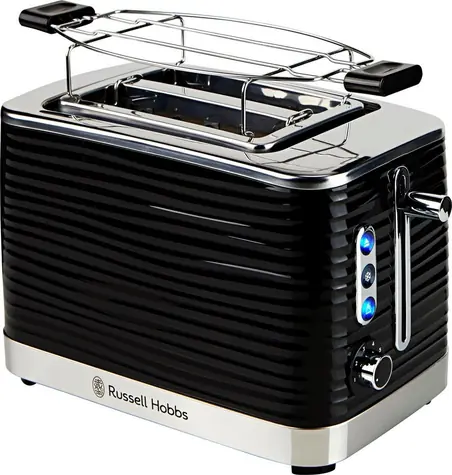 Russell Hobbs Inspire Black 24371-56 černá / Topinkovač / 860 W / nastavitelný stupeň opečení / rozpékací mřížka 