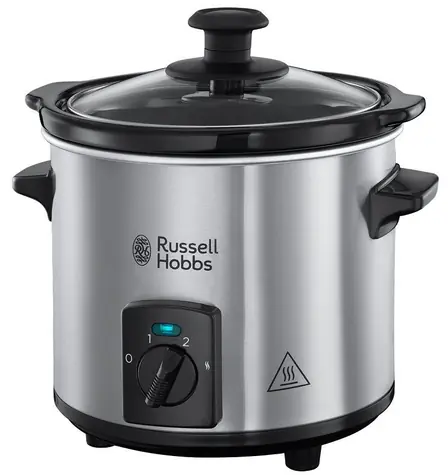 Russell Hobbs Compact Home 25570-56 / pomalý hrnec / 145 W / 2L / 3 teploty / stříbrná