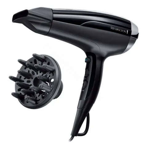 Remington D5215 Pro-Air Shine / Fén na vlasy / 2300 W / 3 teploty / 2 rychlosti / černá