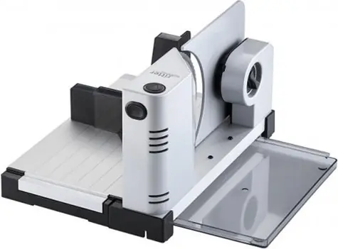 Ritter Icaro 7 stříbrná / Elektrický kráječ potravin / 65 W / průměr nože 170 mm / tloušťka řezu 0-14 mm / doprodej
