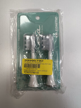 ETA Sonetic 0707 90100 bílá / náhradní hlavice pro kartáčky řady x707 / středně tvrdá / 2ks