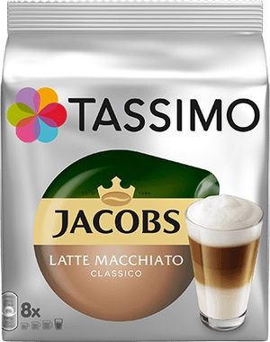 TASSIMO Jacobs Latté Macchiato  / Káva v kapsli / 8ks