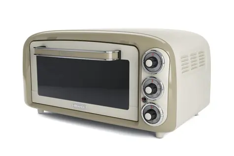 Ariete 0979 Vintage béžová / elektrická trouba / 1380 W / 18 l / až 230°C / 3 režimy / 60 min časovač / gril + plech