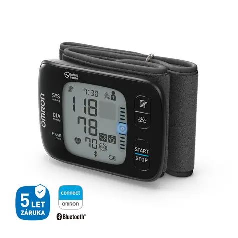 OMRON RS7 Intelli IT černá / Digitální tonometr na zápěstí