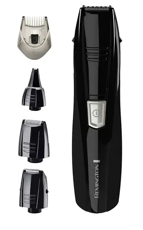 Remington PG180 Pilot černá / zastřihovač vousů / 3 nástavce / délka 0.5 - 5 mm / Napájení 2x baterie AA