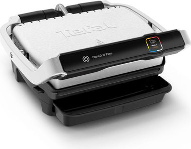 Tefal Optigrill Elite GC750D30 stříbrná / Kontaktní gril / 2000 W / 12 programů / Gril. plocha: 600cm2