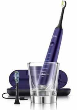 Rozbaleno - Philips Sonicare DiamondClean HX9372-04/elektrický zubní kartáček/5 režimů/nabíjecí sklenice/fialová / rozbaleno