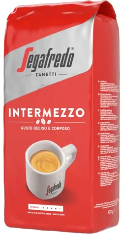 Segafredo Intermezzo 1 kg / Zrnková káva / 60% Arabica & 40% Robusta / doprodej