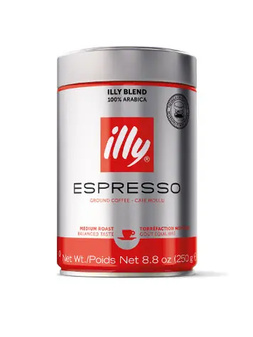 Illy Classico (Mletá) 250 g / Mletá káva / 100% Arabica / Plechovka