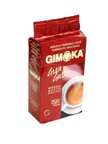 Gimoka Gran Gusto 250 g / Mletá káva / 20% Arabica & 80% Robusta / Vakuové balení / doprodej