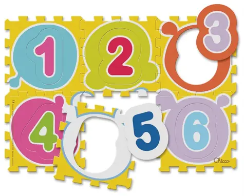 Chicco Pěnové puzzle Čísla 30x30 cm