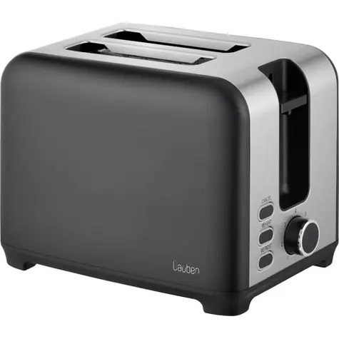 Lauben Toaster T17BG černá / Topinkovač / 930W / 2 plátky pečiva / 7 stupňů opečení / automatické vypnutí