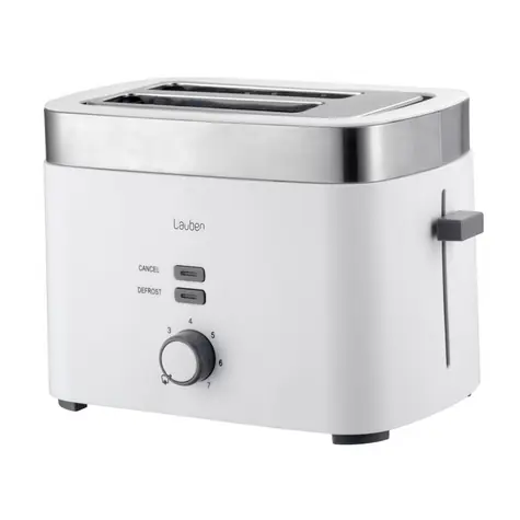 Lauben Toaster T17WS bílá / Topinkovač / 930W / 2 plátky pečiva / 7 stupňů opečení / automatické vypnutí