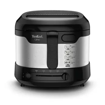 Tefal Uno Fryer FF215D30 / fritéza / 1475 W / 1.8 L oleje / kapacita 1 kg / nerezová ocel / černo-stříbrná