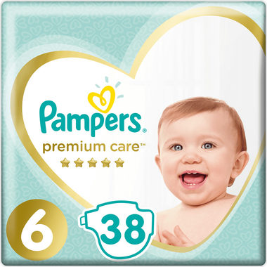 Pampers Premium Care Value Pack Extra Large (38 ks) / Pleny / Velikost 6 (13+ kg)