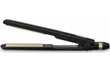 BaByliss ST089E / Žehlička na vlasy / keramické destičky 24 x 95 mm / 2 teploty / 200 & 230 °C / černá