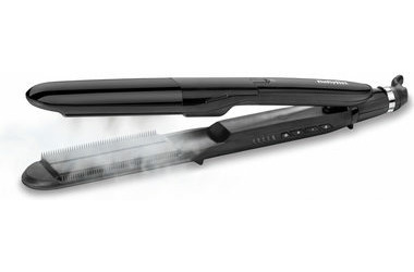 BaByliss ST492E / Žehlička na vlasy / pára / destičky 39 x 100 mm / 5 teplot / 150 - 230 °C / černá