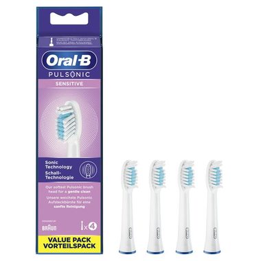 Oral-B Toothbrush heads Pulsonic Sensitive 4ks / náhradní hlavice pro Pulsonic 