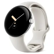 Google Pixel Watch LTE 41mm stříbrná, řemínek Chalk / Chytré hodinky / Sportovní řemínek / LTE