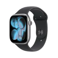 Apple Watch Series 11 GPS 42mm Vesmírně šedé hliníkové tělo - Černý sportovní řemínek M/L / 150–200 mm