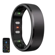 RingConn Gen 2 Smart Ring vel. 11 černá / chytrý prsten / titan / BT 5.0 / IP68