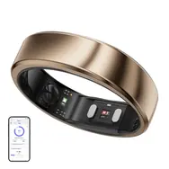 RingConn Air Gen 2 Smart Ring vel. 6 zlatá / chytrý prsten / titanová ocel / BT 5.0 / IP68