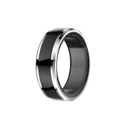 Rozbaleno - CUBE1 Smart Ring vel. 10 (20.8mm) černá / Chytrý prsten / Bluetooth 5.1 / 5ATM / rozbaleno