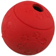 Dog Fantasy Hračka - míček na pamlsky červená 8 cm