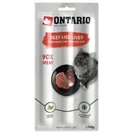 Ontario Stick for cats Tyčinka hovězí a játra 3x5g