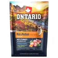 Ontario Mini & Medium Weight Control Turkey & Brown Rice 100g - vzorek