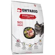 Ontario Cat Sterilised Lamb 6.5kg / Granule pro dospělé kočky 