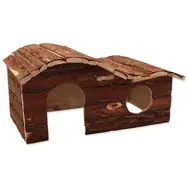 Small Animals Domek Kaskada dřevěný s kůrou 43cm
